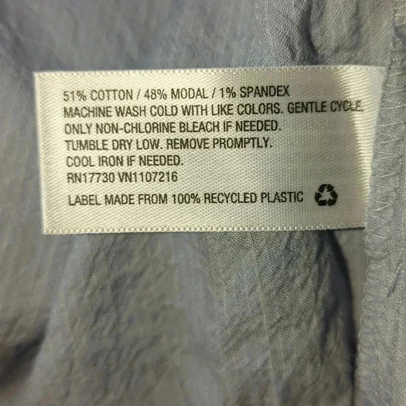 NWT  Dusty Blue Blouse - Picture 5 of 6